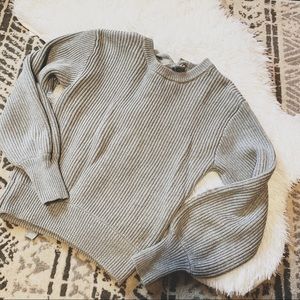 Lovely Knit Sweater + Lace Up Back x Philosophy